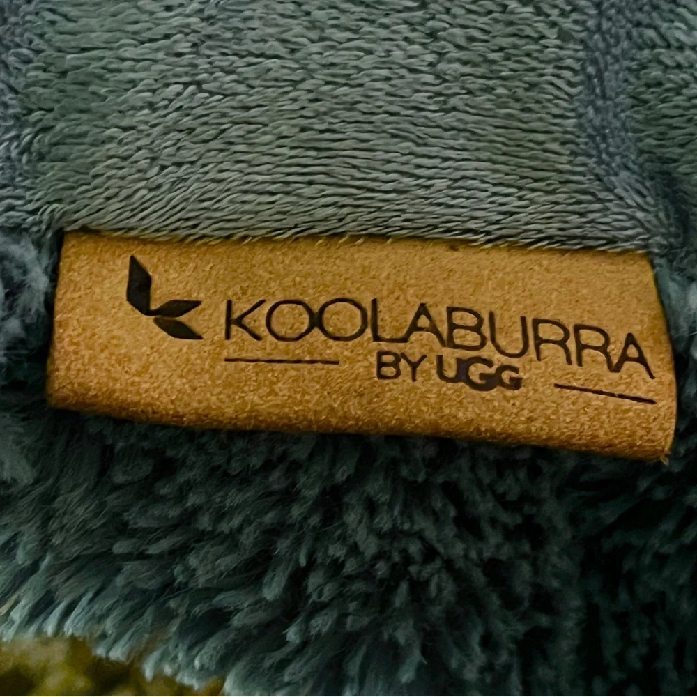 Kookaburra Ugg Faux Fur Throw Pillow 20” Square